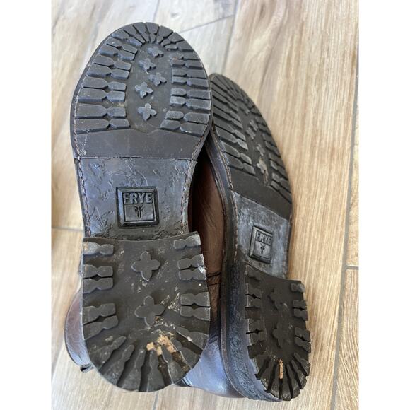 Womens Frye Celia Shearling Short Boots Charcoal 76747 Leather Winter 6.5 B - Picture 7 of 11